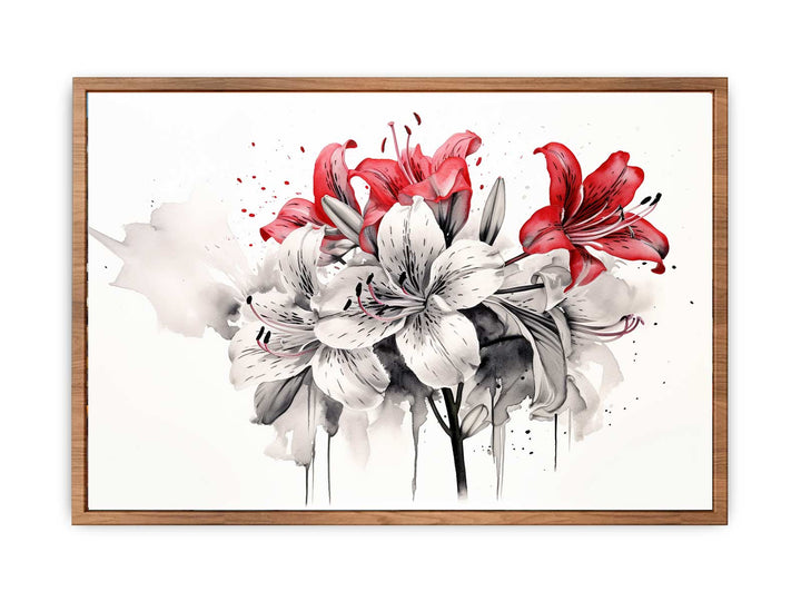 Amaryllis Floral Art  Painting