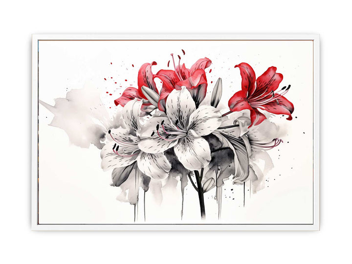 Amaryllis Floral Art  Painting