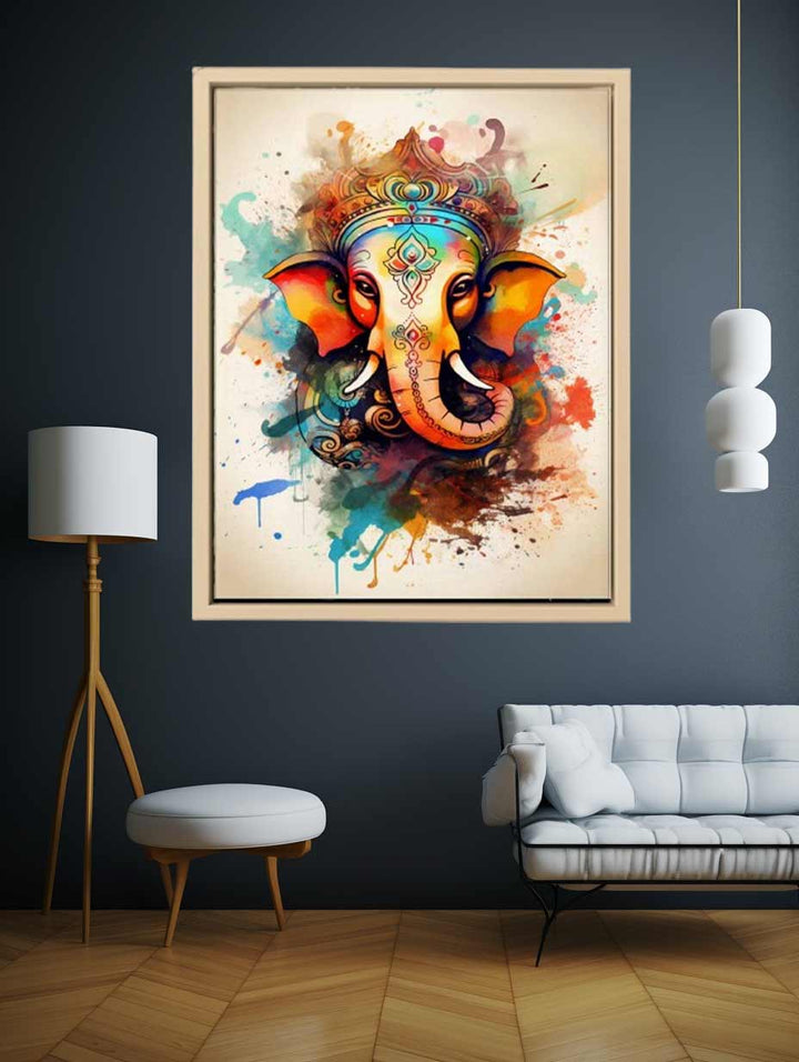 Ganesh Painting Art Print