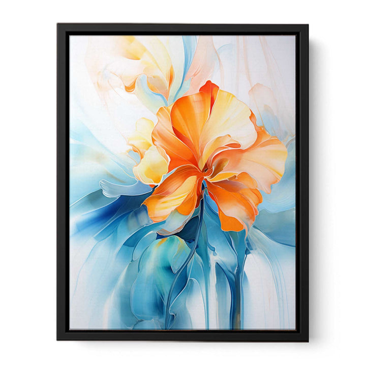 Blue Blossom Painting  canvas Print