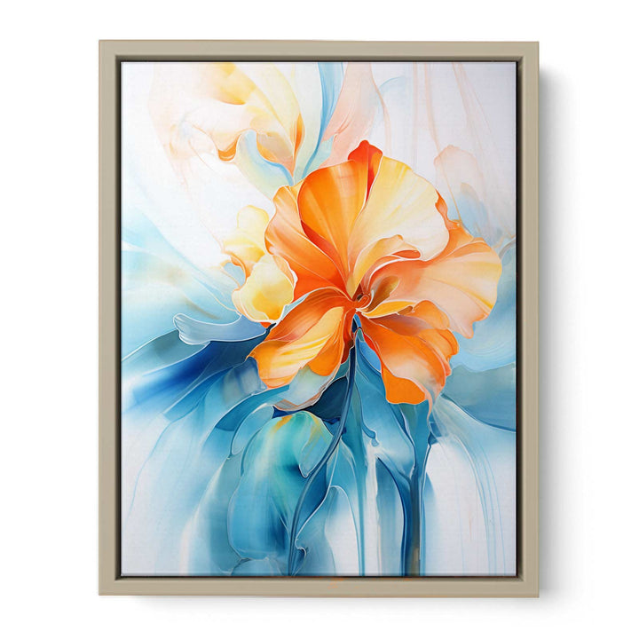 Blue Blossom Painting framed Print