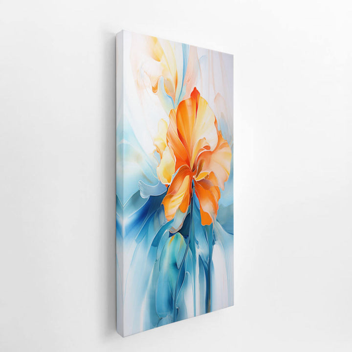 Blue Blossom Painting  canvas Print
