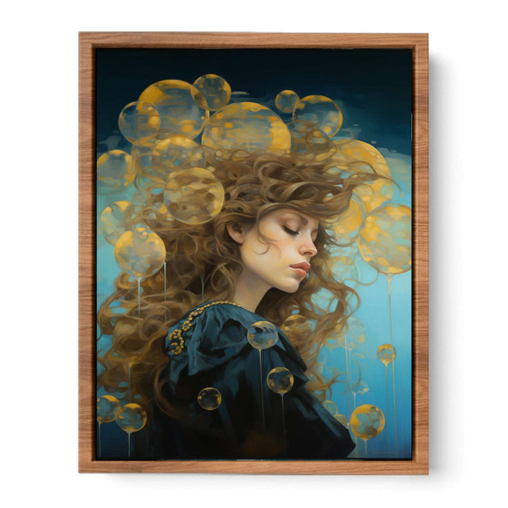 Gold Azure Women  Painting