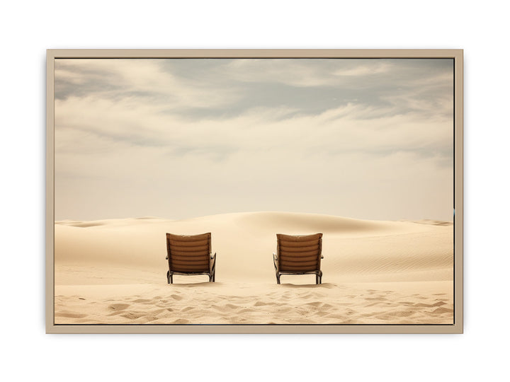 Sand Dunes Art framed Print
