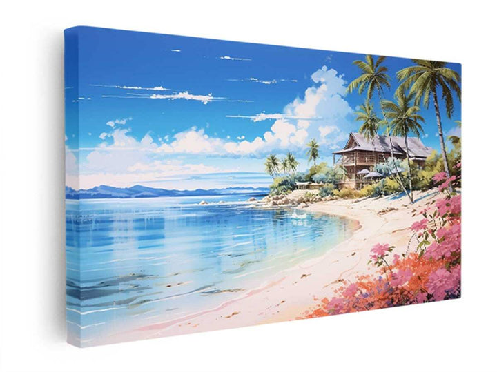 Beach Home Art  canvas Print