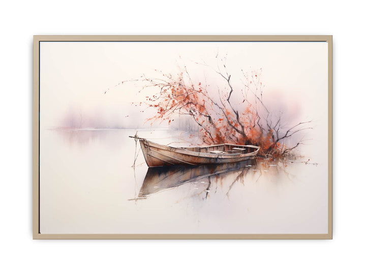 Dreamy Boat Painting framed Print