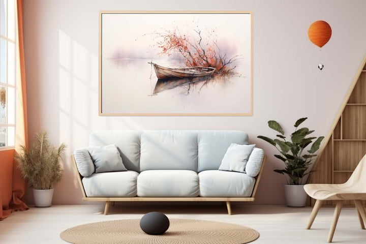 Dreamy Boat Painting Art Print