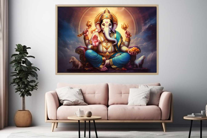 Ganesh Painting Art Print