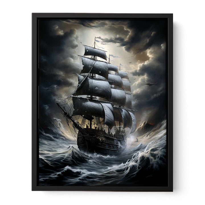 Stormy Ship  canvas Print