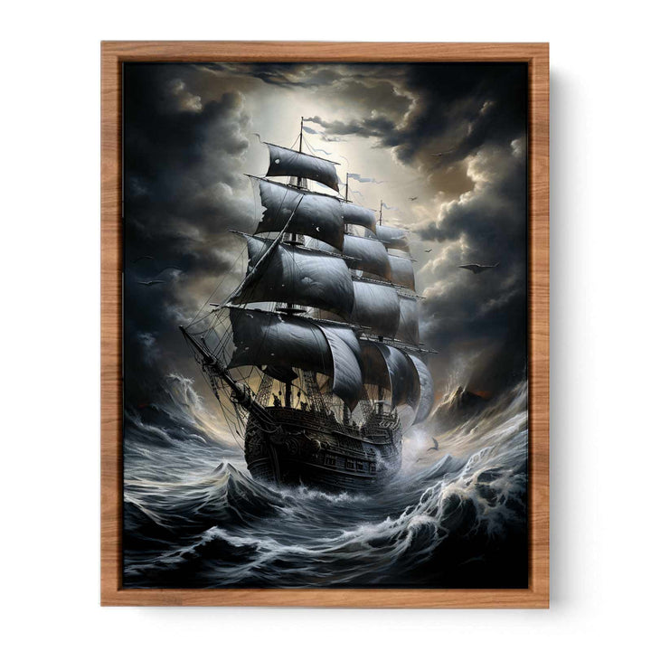 Stormy Ship  Painting