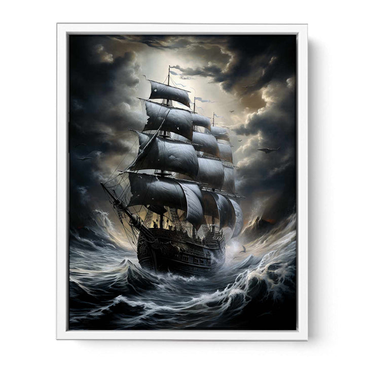 Stormy Ship  Painting