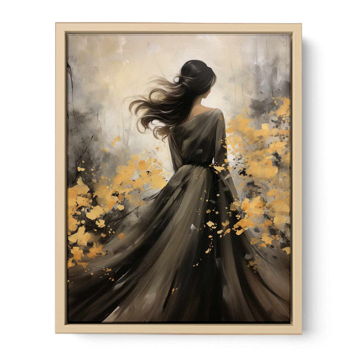 Elegant Back framed Print