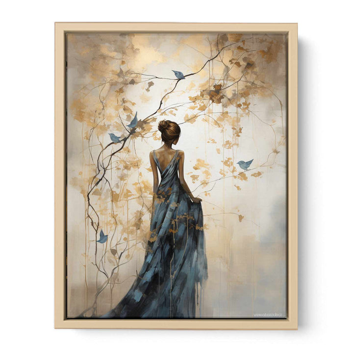 Elegant Back framed Print