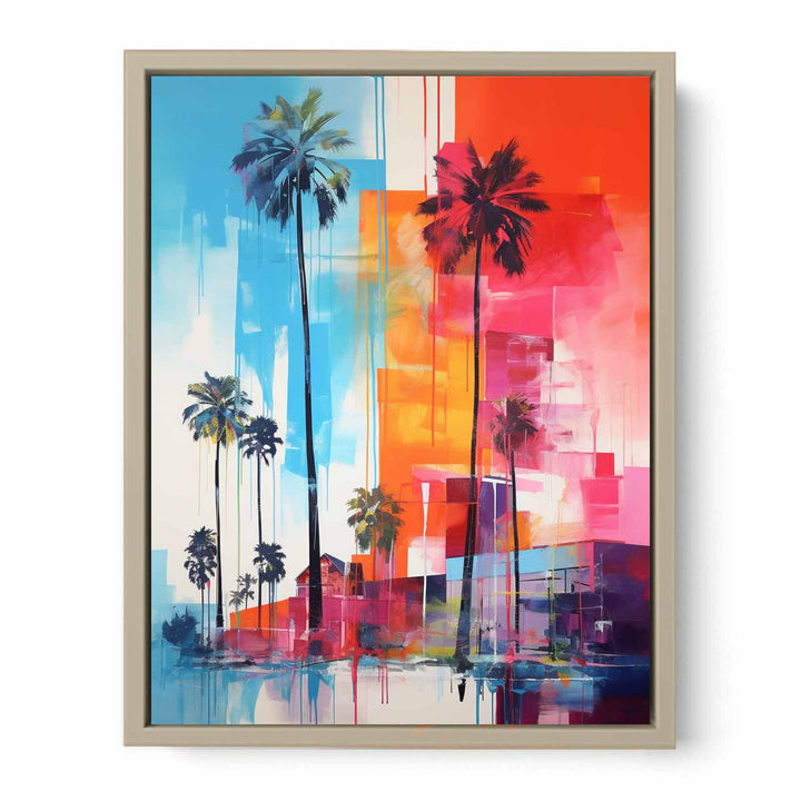 Absract Skyline framed Print