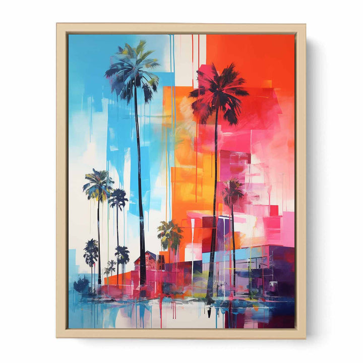 Absract Skyline framed Print