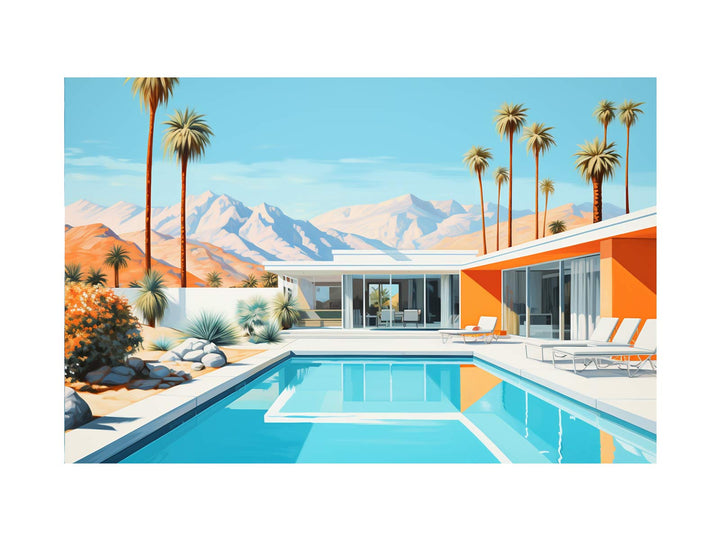 Poolside Villa Art