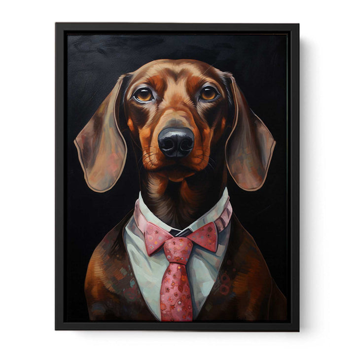 Modern Dog Painting  canvas Print