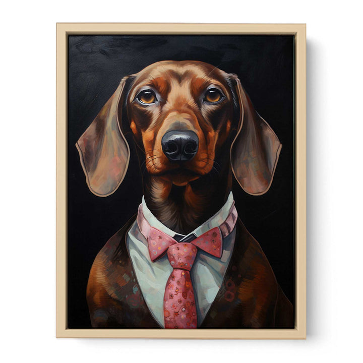 Modern Dog Painting framed Print