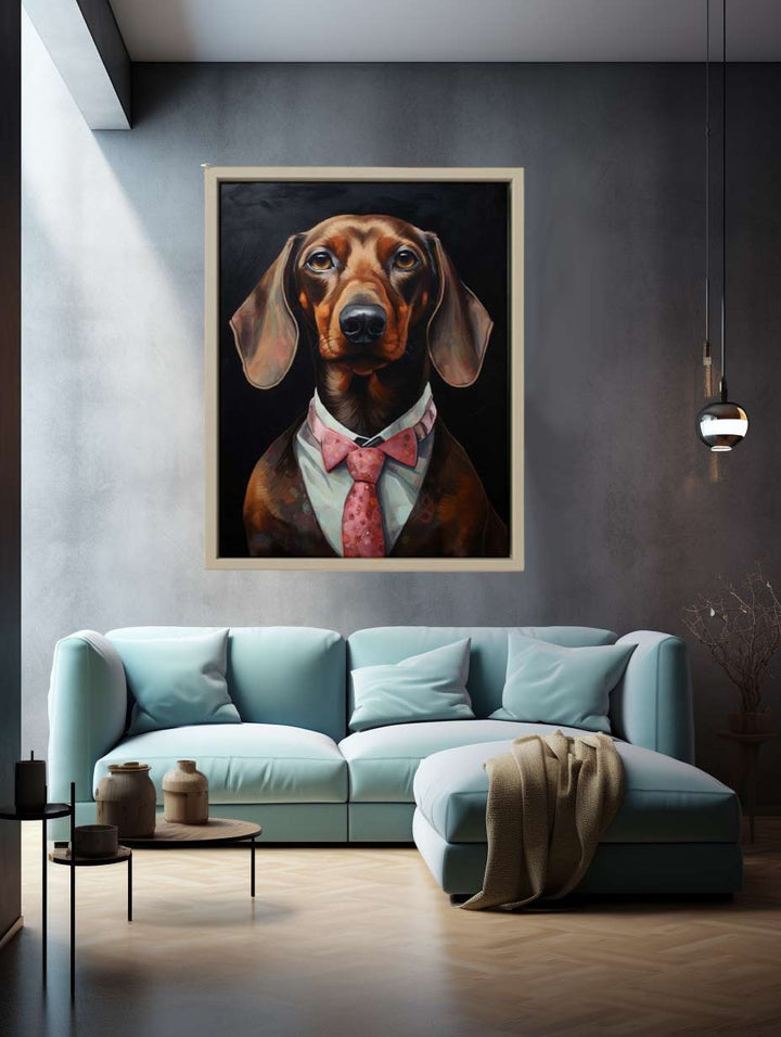 Modern Dog Painting Art Print