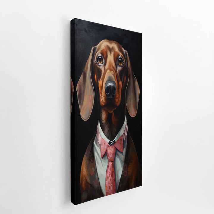 Modern Dog Painting  canvas Print
