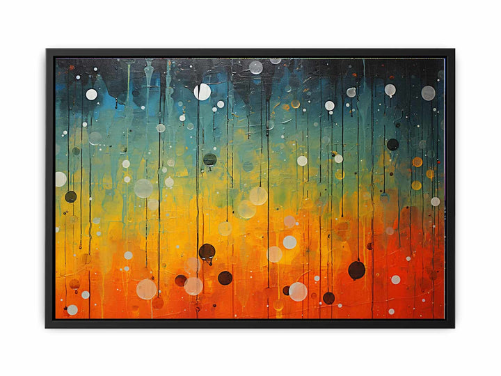 Abstract Rain Art  canvas Print