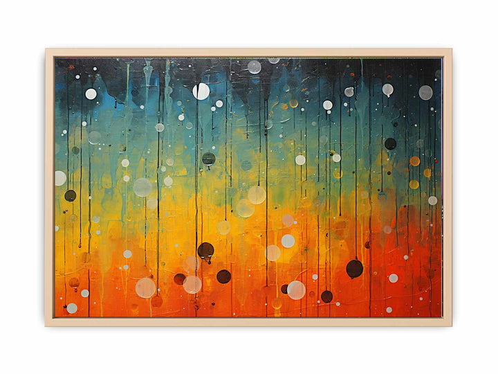 Abstract Rain Art framed Print