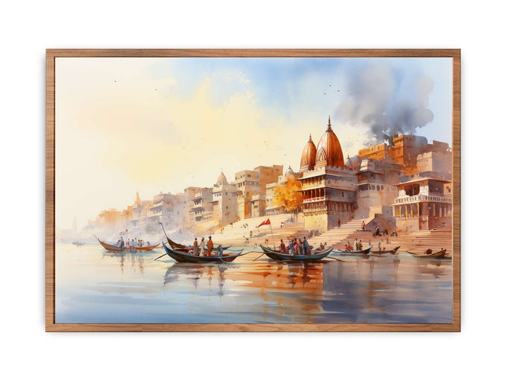 Varanasi Ganga Vintage Painting  