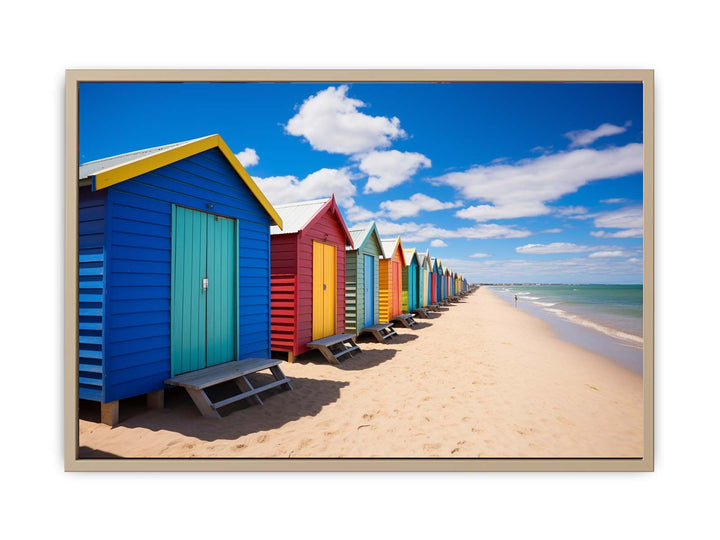 Beach Huts Melbourne Australia  framed Print