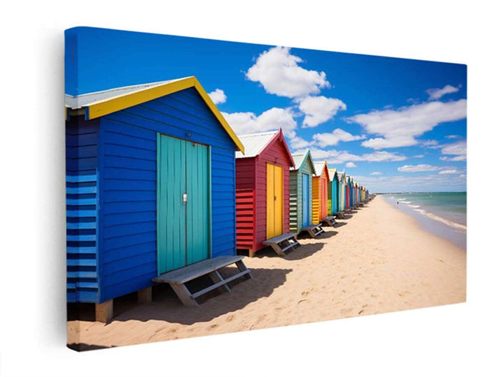 Beach Huts Melbourne Australia   canvas Print