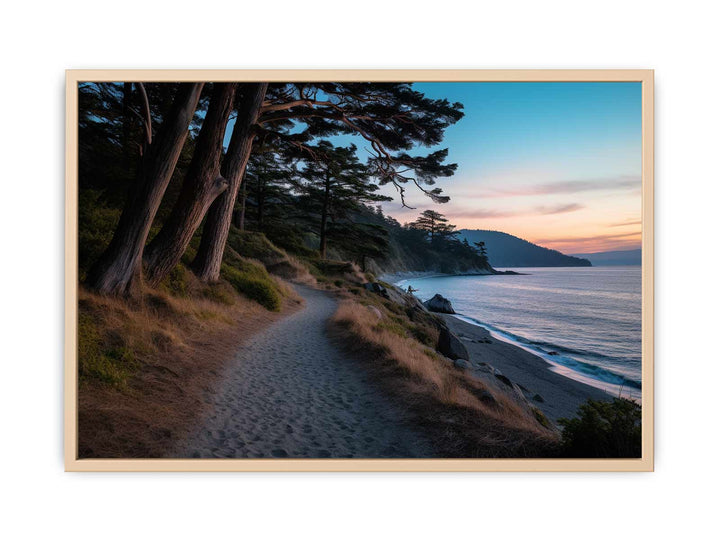 Sand Steps Beach Art  framed Print