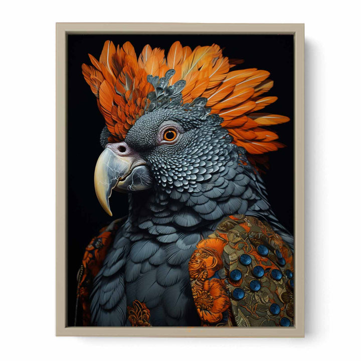Cockatoo Right Painting framed Print