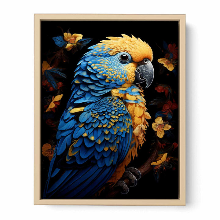 Cockatoo Colorful Painting framed Print