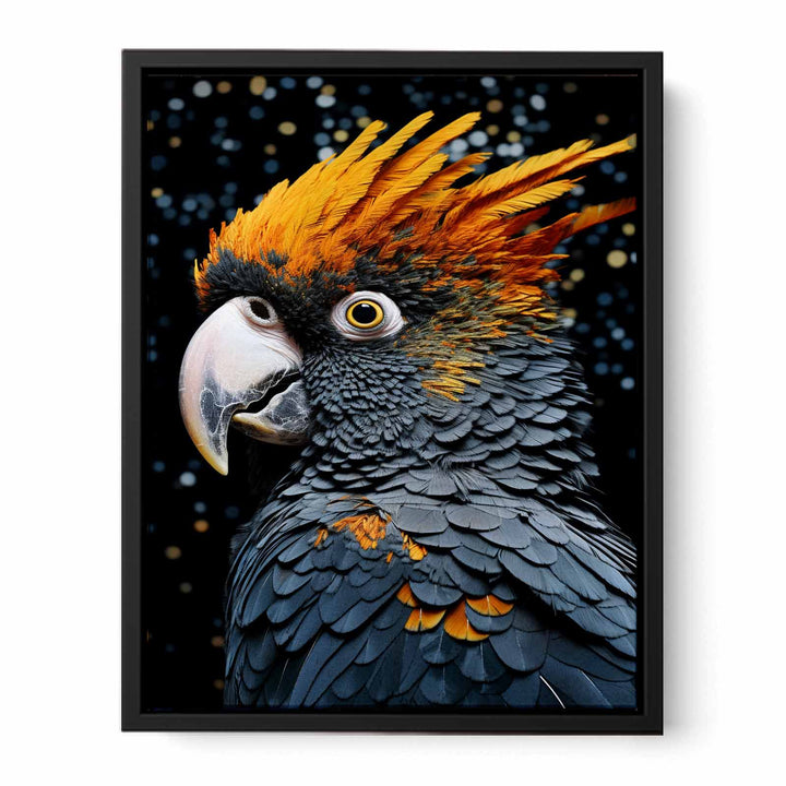 Cockatoo Colorful Painting  canvas Print