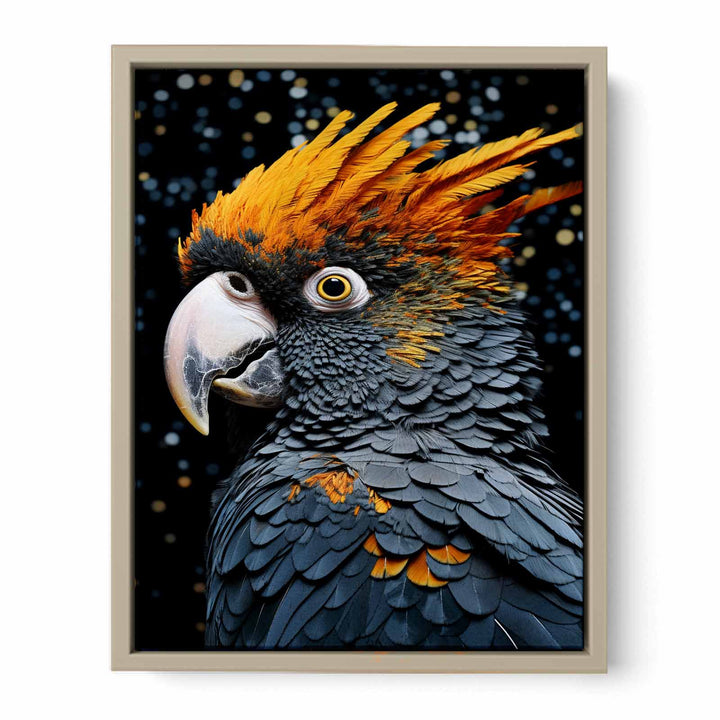 Cockatoo Colorful Painting framed Print