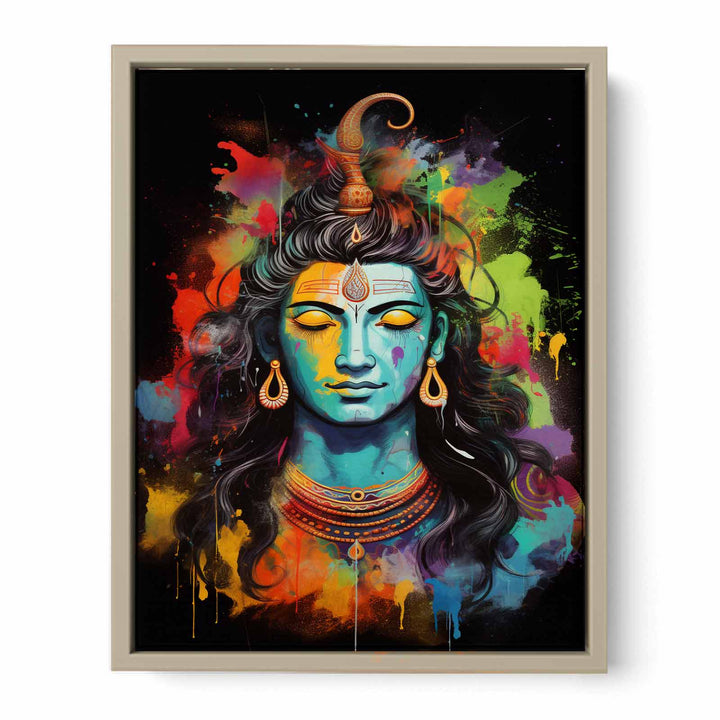 Shiva Painting framed Print