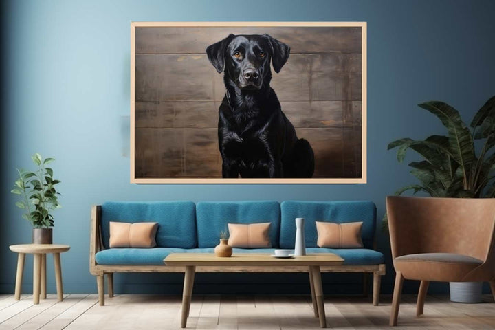 Black Dog Painting Art Print