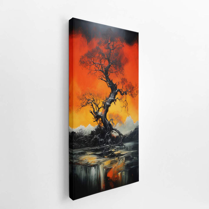 Orange Tree Art  canvas Print