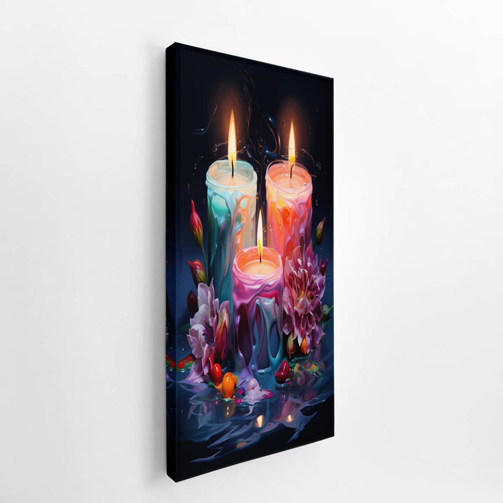 Beautiful Candle Artwork  canvas Print