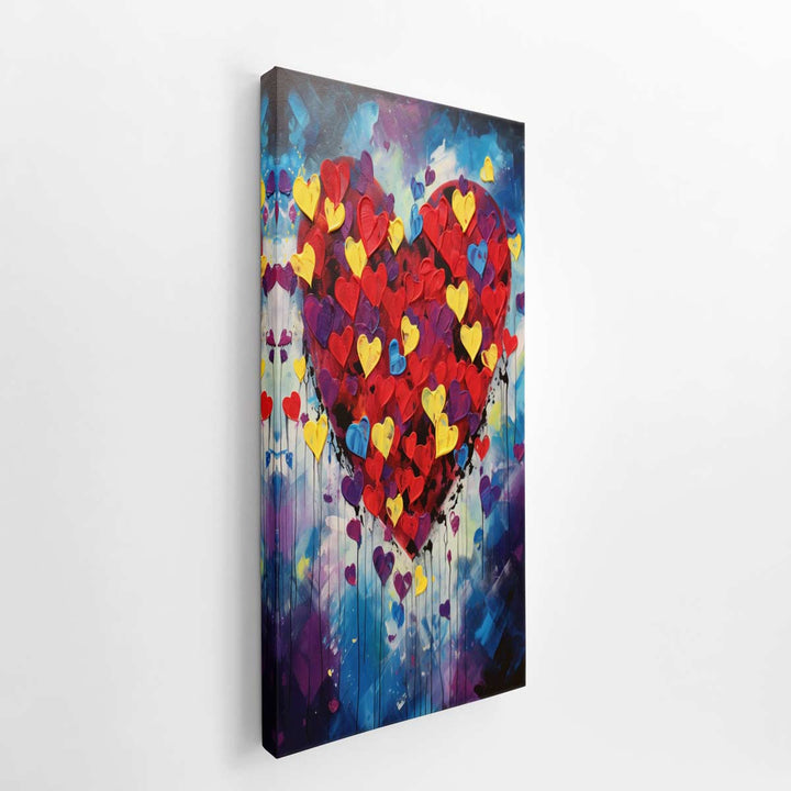 Love Abstract Art  canvas Print
