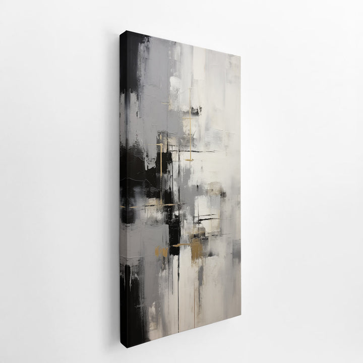 Gray Abstract Wall Art  canvas Print
