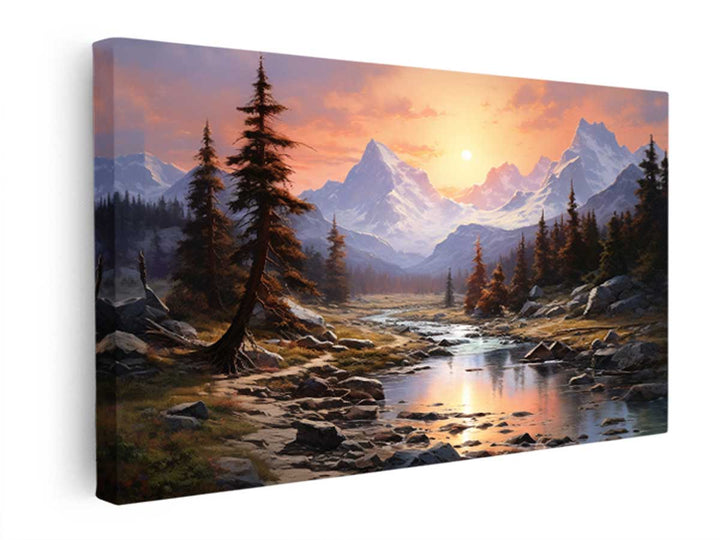 Sunrise In The Sierra  canvas Print