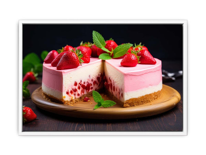 Strawberry Cheesecake Art  Painting