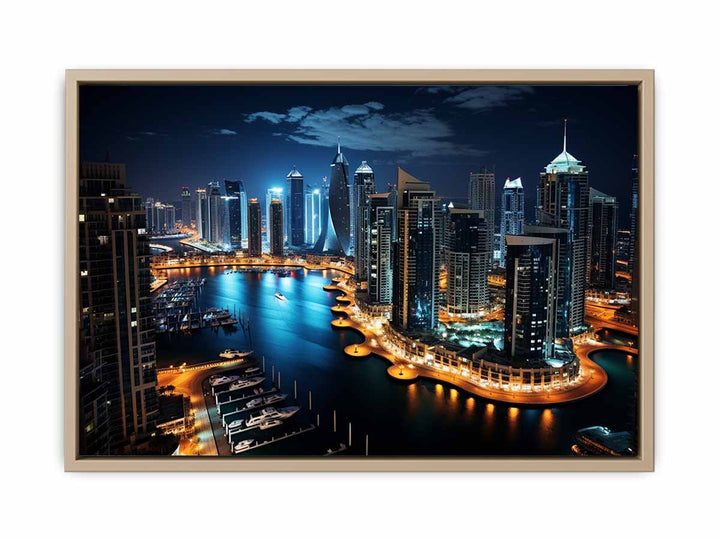 Dubai Artwork framed Print