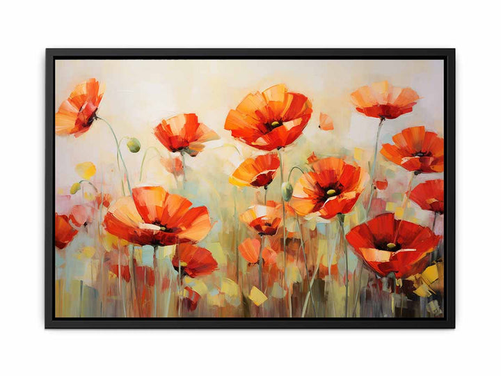 Poppy Artwork  canvas Print