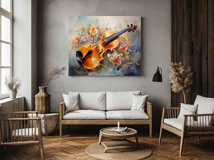 Violin Painting Art Print