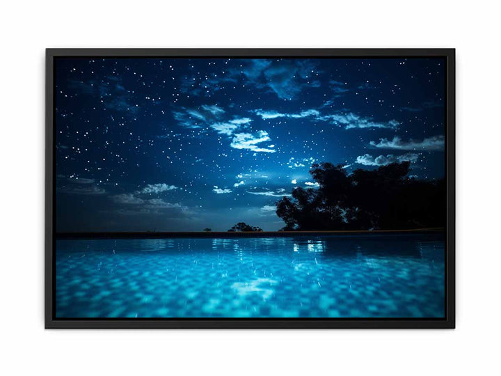 Glaxy & Stars Artwork  canvas Print