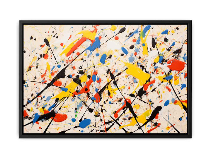 Jackson Pollock Inspired Painting  canvas Print