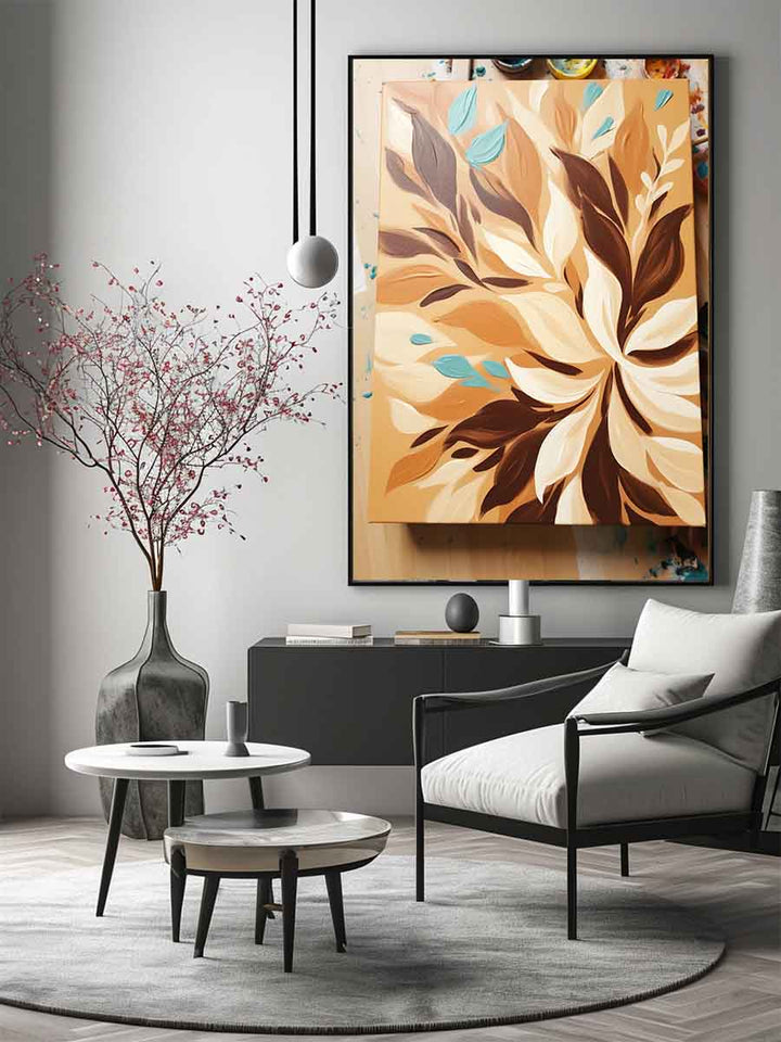 Beautiful Brown Painting Art Print