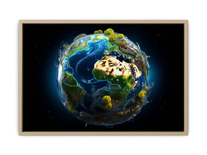 Earth Pinting framed Print