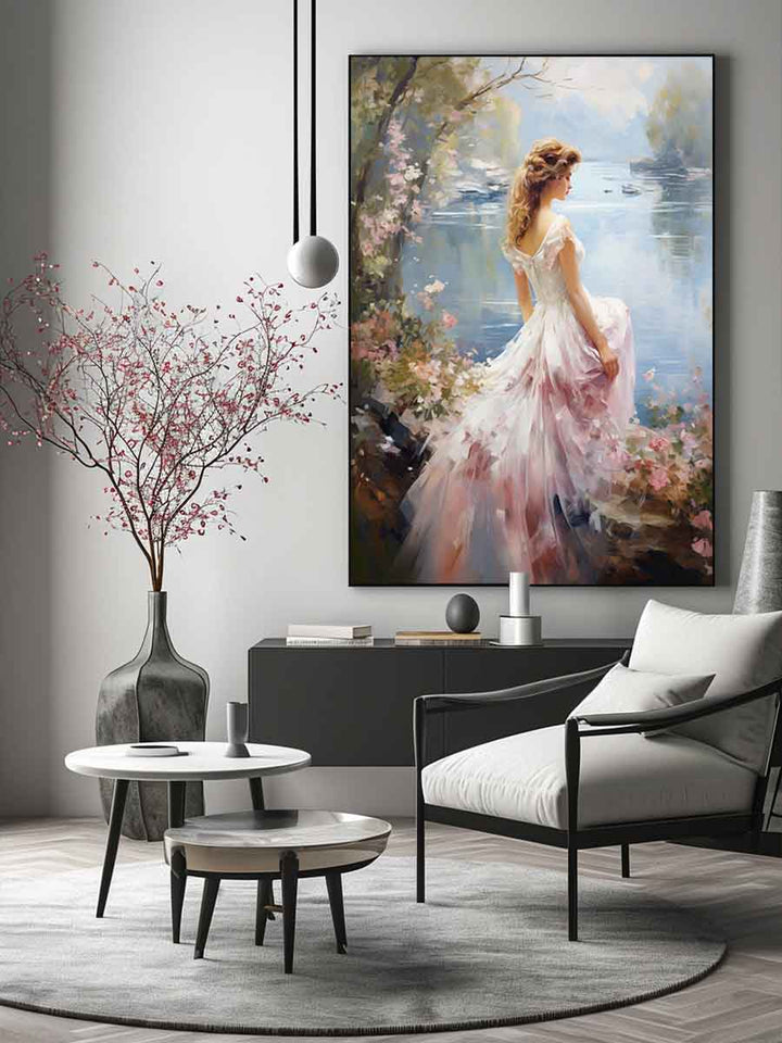 Dream Girl Painting Art Print